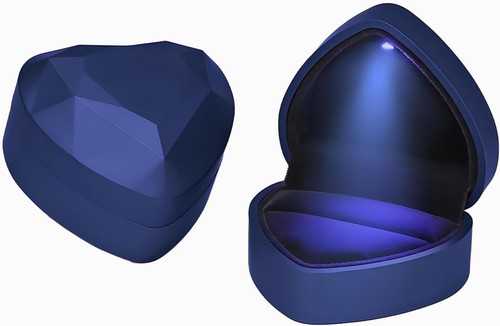 Led ring box heart - ring,