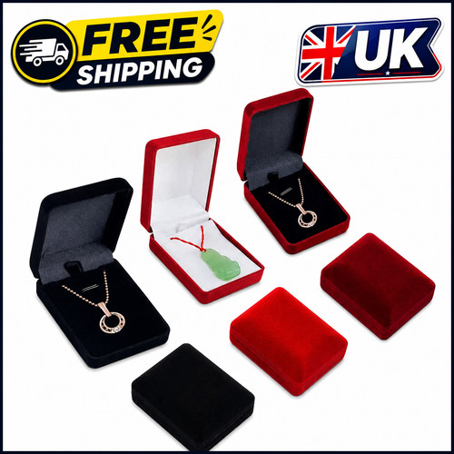 Velvet necklace box - necklace,