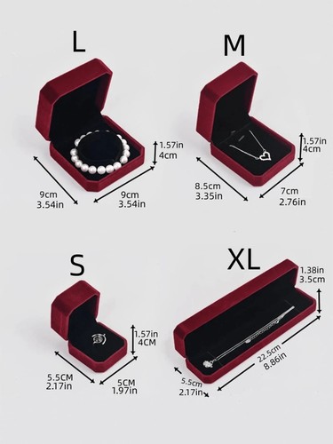 Velvet jewellery box new - box,