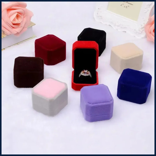 Multicolored velvet jewellery - multicolored,