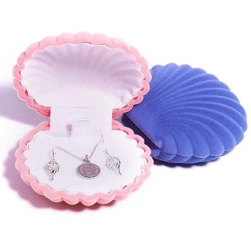 Shell shape velvet jewelry - velvet,
