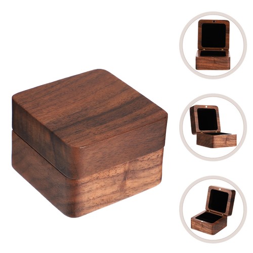 Engagement ring box wooden - engagement,