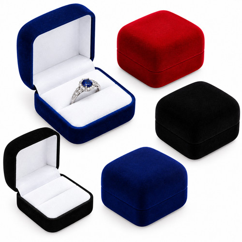 Velvet ring box jewellery - ring,