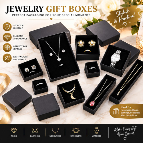 Jewellery box black ring - jewellery,