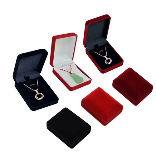 Velvet necklace box - box, pendant