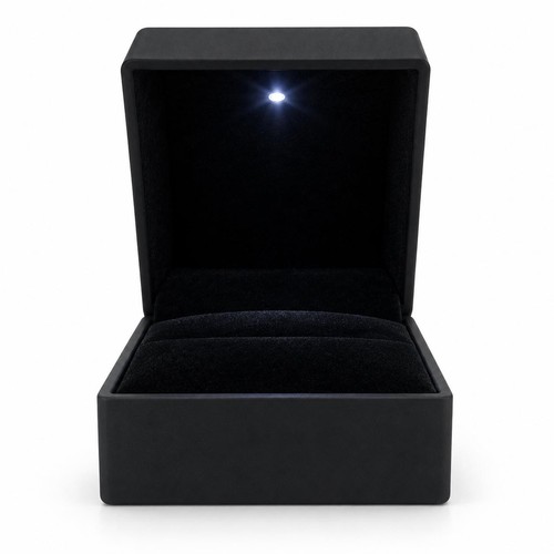 Black led jewellery gift - black,