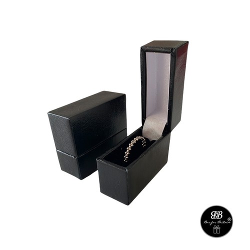 Slim ring box black - ring, box,