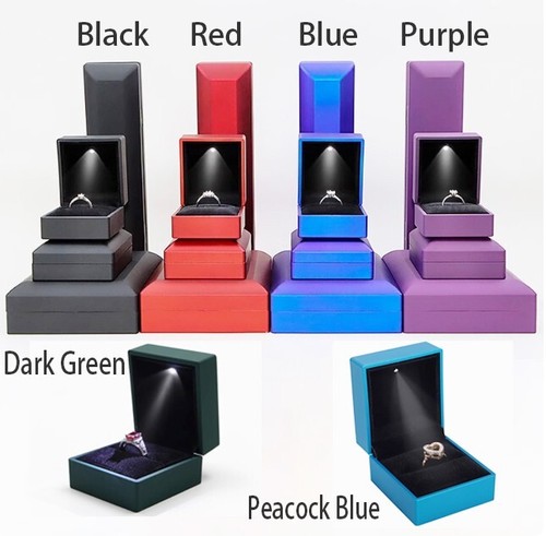 Luxury ring box with - box, light