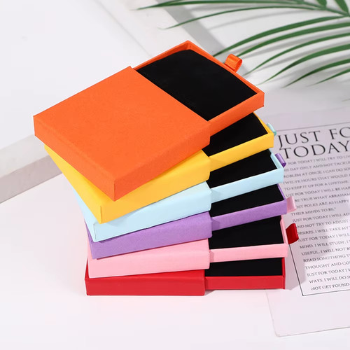Jewellery box black ring - black,