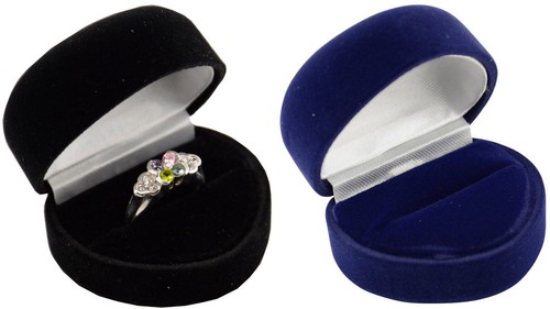 Luxury velvet heart ring - velvet,