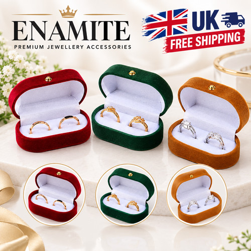 Double ring box - ring, velvet