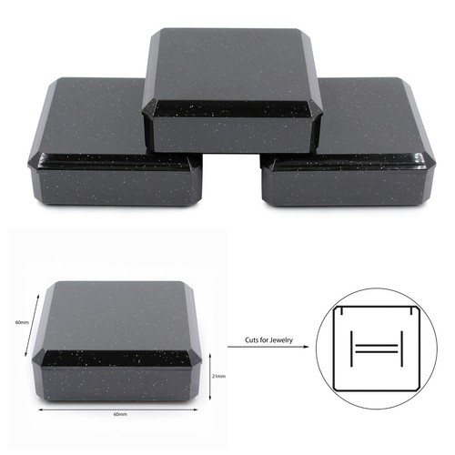 Black jewellery box - black,