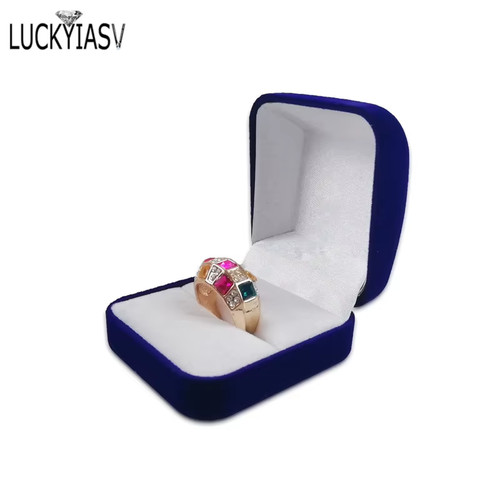 Velvet trinket box - ring,