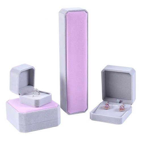 Black pink velvet jewellery - pink,